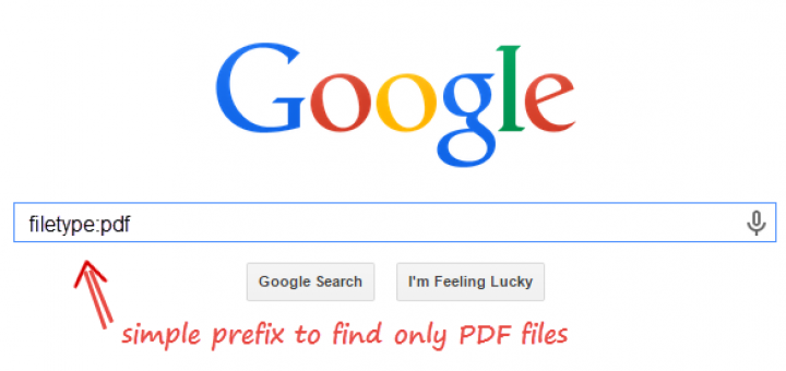 google search for specific file type