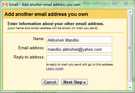 Change 'From' Address in Gmail