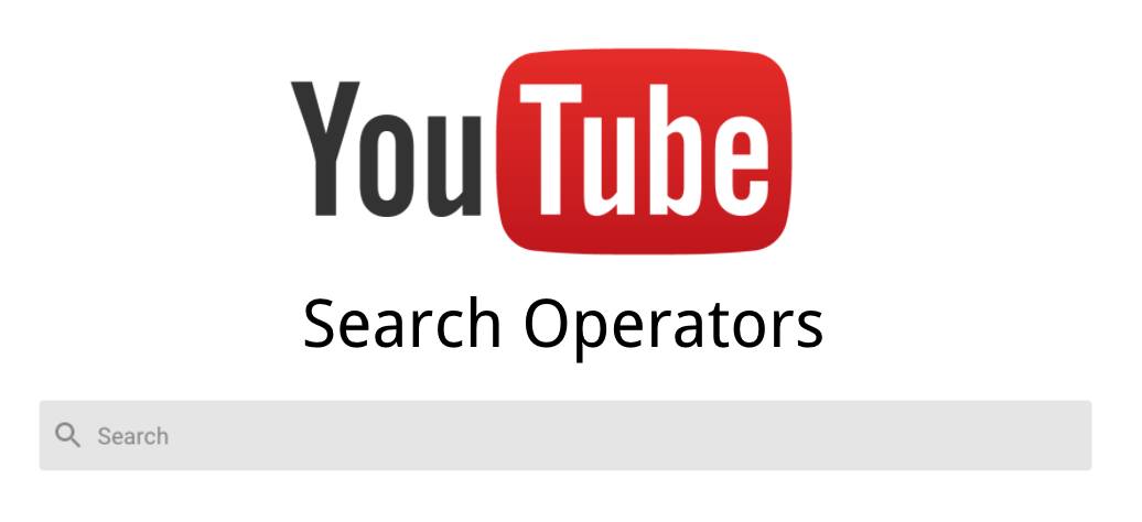 YouTube Search Operators