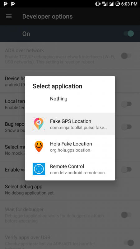 spoof your location android