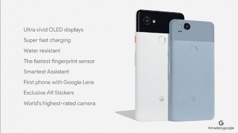 Google Pixel 2 and Pixel 2 XL Specifications and Features