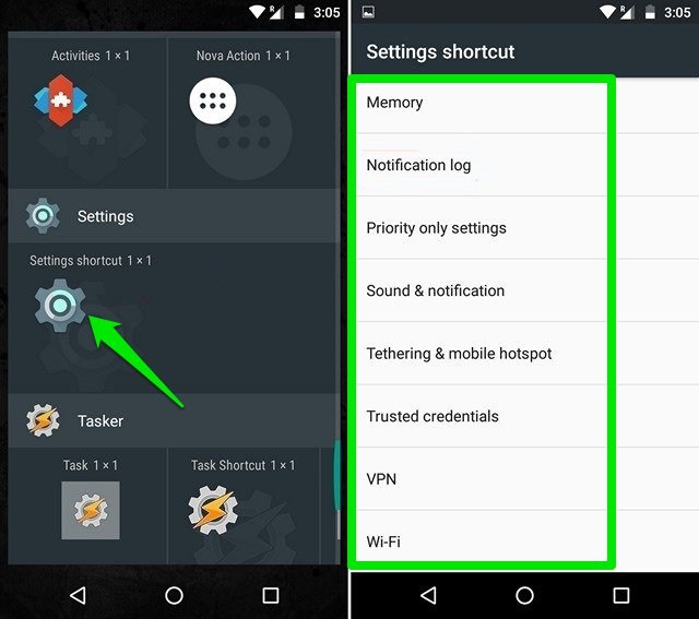 remove app shortcut android