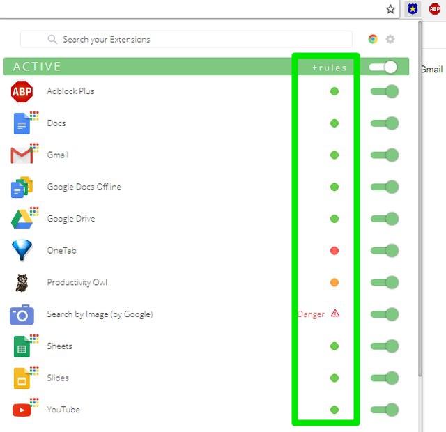 Inspect All Your Chrome Extensions For Security With this Extension - 92