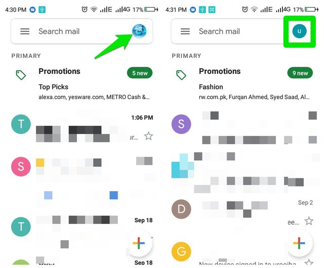 How To Quickly Switch Accounts in The Gmail App  Quick Tip  - 30