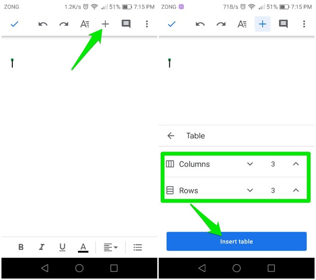 How to Add and Edit a Table in Google Docs