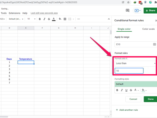 Step By Step Guide To Apply Conditional Formatting in Google Sheets - 19