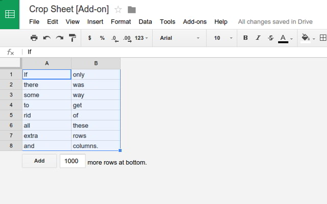 Crop Sheet