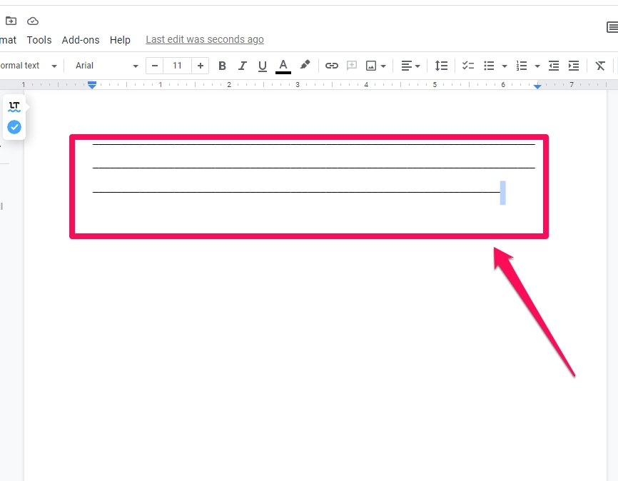 3 Ways to Get Notebook Like Writing Lines in Google Docs - 51