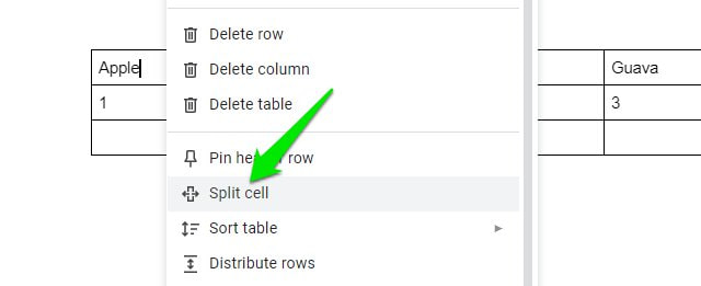 Can You Split Cells In Google Docs